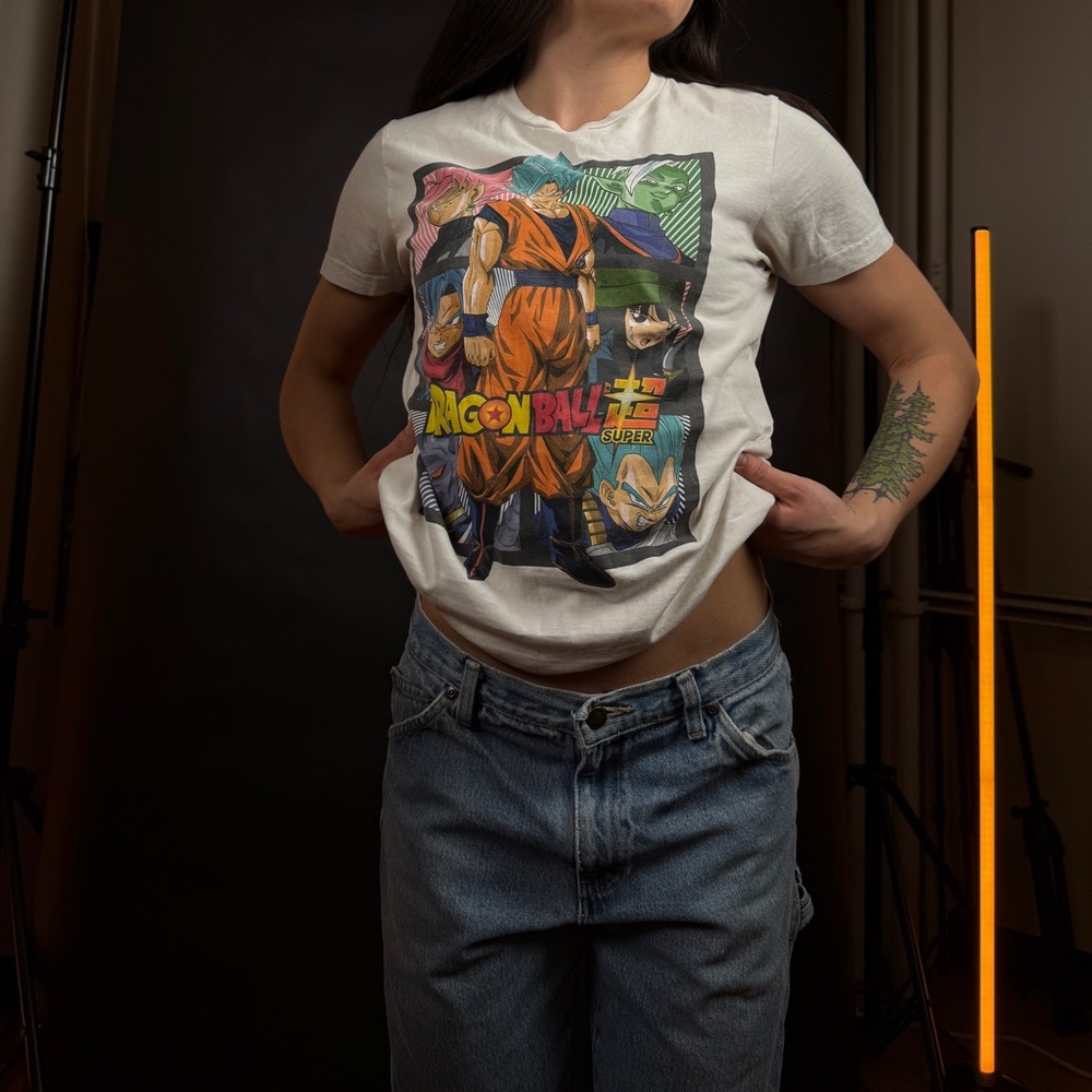 White Dragon Ball Z Short Sleeve Tee